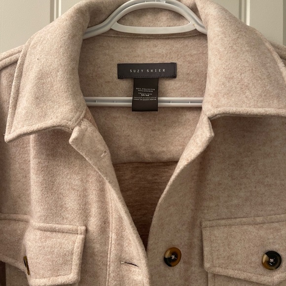 Medium oat coloured shacket - Picture 3 of 3